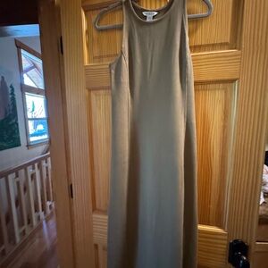 Olive Green Sleeveless Maxi Dress